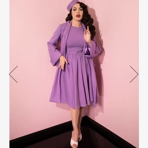 Lilac Avon Swing Dress in 2X by Micheline Pitt